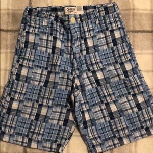 Boys youth Madras cargo shorts